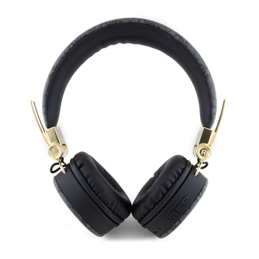 Bezdrátová sluchátka Guess PU 4G Metal Logo Bluetooth Stereo černá - náhled 3