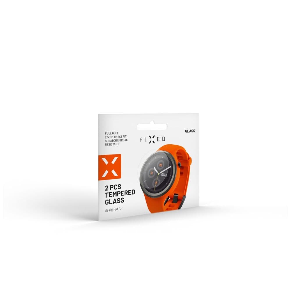 Ochranné tvrzené sklo FIXED pro smartwatch Samsung Galaxy Watch 6 (44mm), 2 ks v balení, čiré - náhled 3