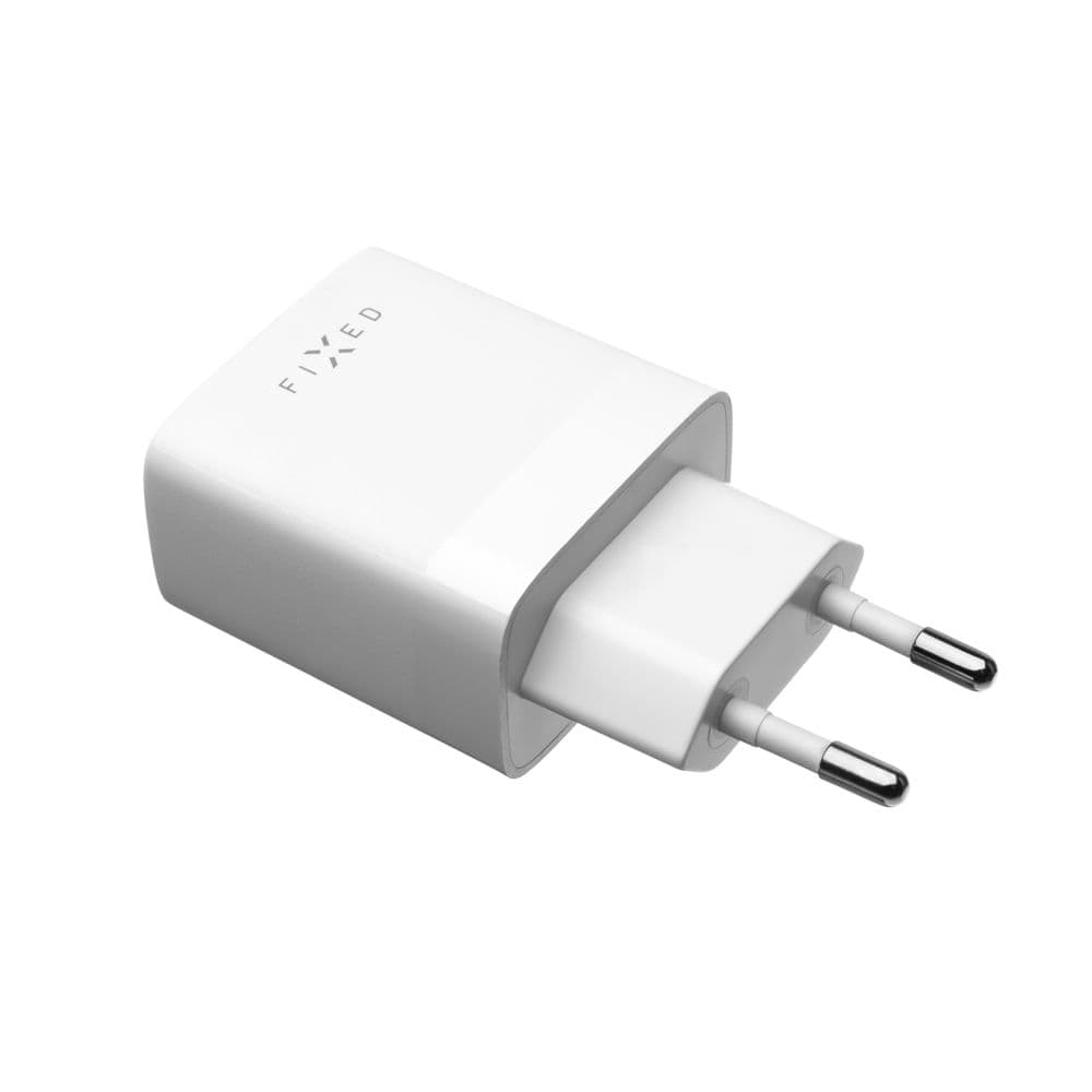 Síťová nabíječka FIXED s 2xUSB výstupem, 17W Smart Rapid Charge, bílá - náhled 3