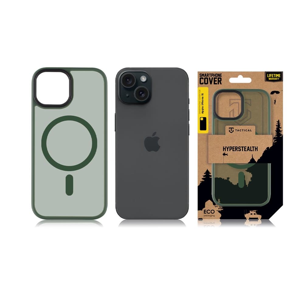Tactical MagForce Hyperstealth Kryt pro iPhone 15 Forest Green - náhled 3