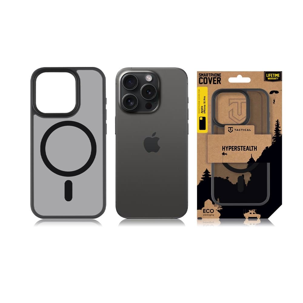 Tactical MagForce Hyperstealth Kryt pro iPhone 15 Pro Asphalt - náhled 3