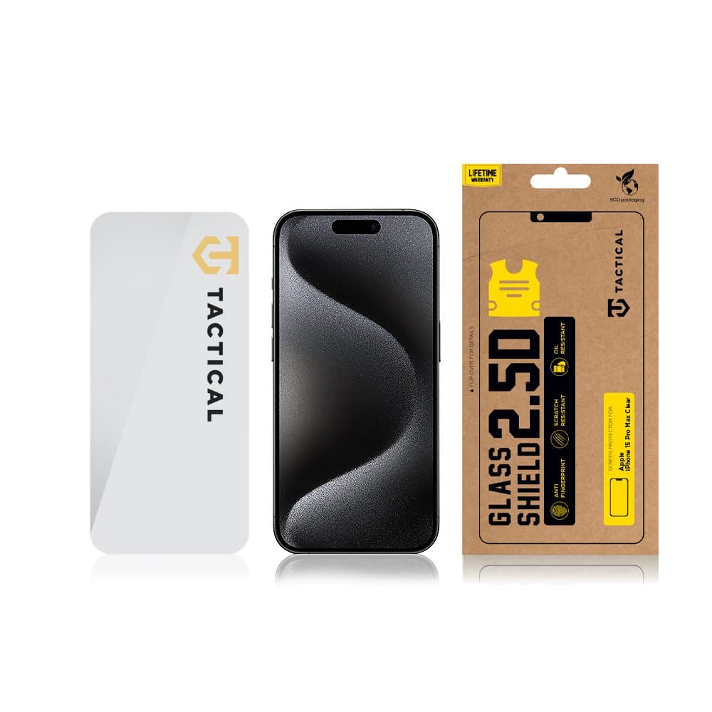 Tvrzené sklo Tactical Glass Shield pro iPhone 15 Pro - náhled 3