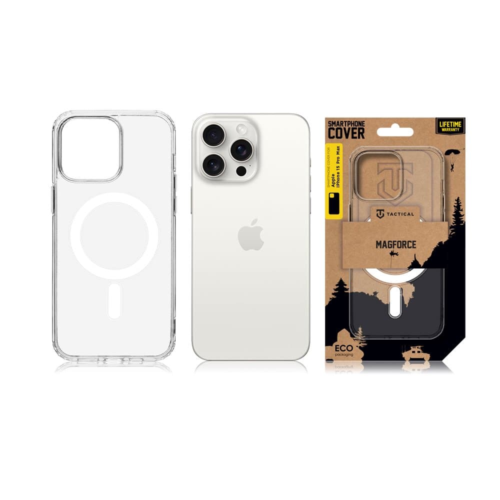 Tactical MagForce Kryt pro Apple iPhone 15 Pro Max Transparent - náhled 3
