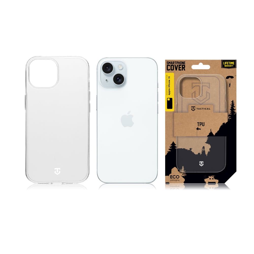 Zadní kryt Tactical  pro iPhone 15 průhledný - náhled 3