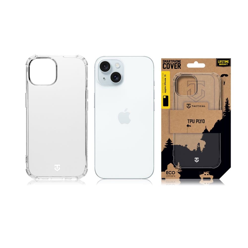 Zadní kryt Tactical Plyo pro iPhone 15 průhledný - náhled 3