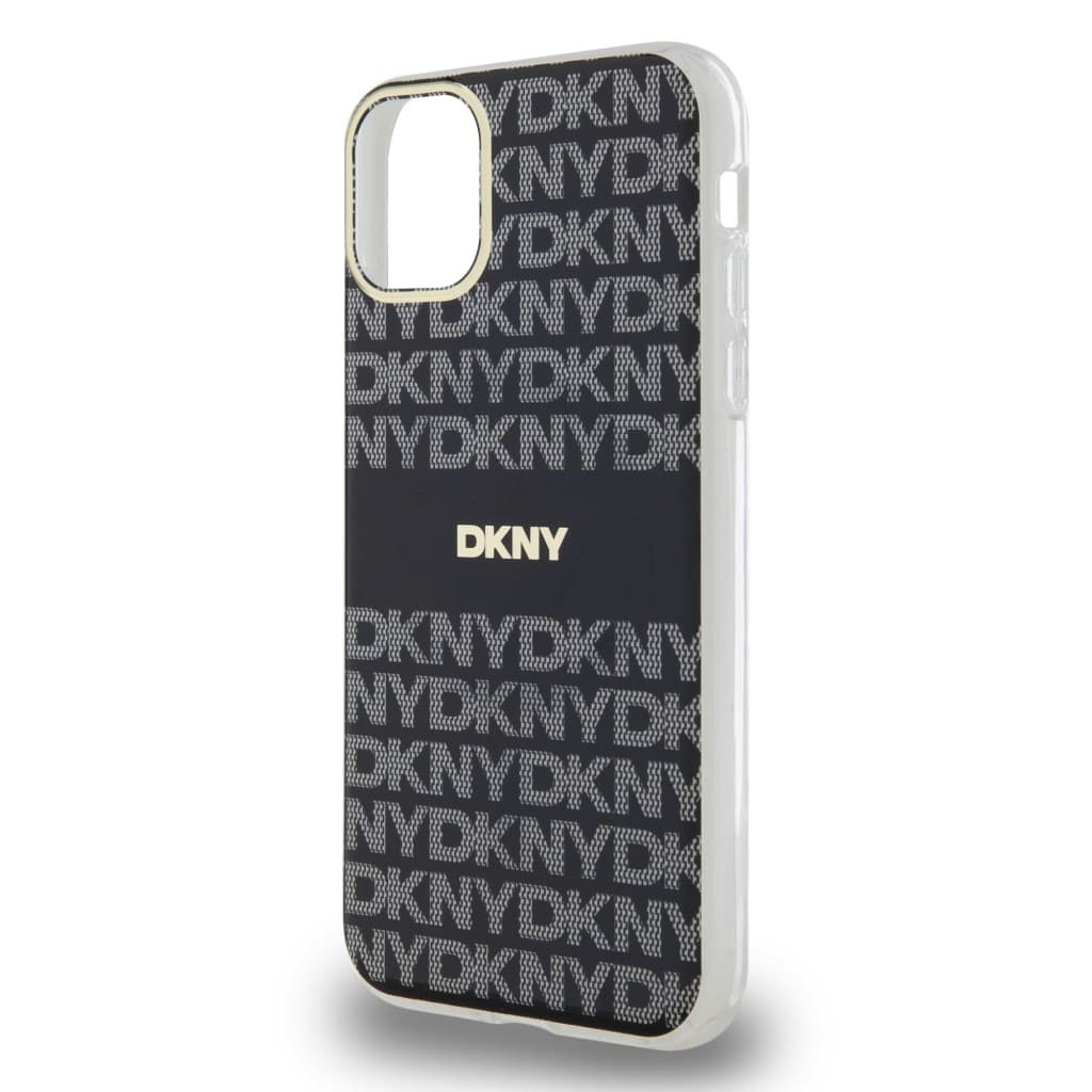 Zadní Kryt DKNY PC/TPU Repeat Pattern Tonal Stripe Magsafe pro iPhone 11 černý - náhled 4