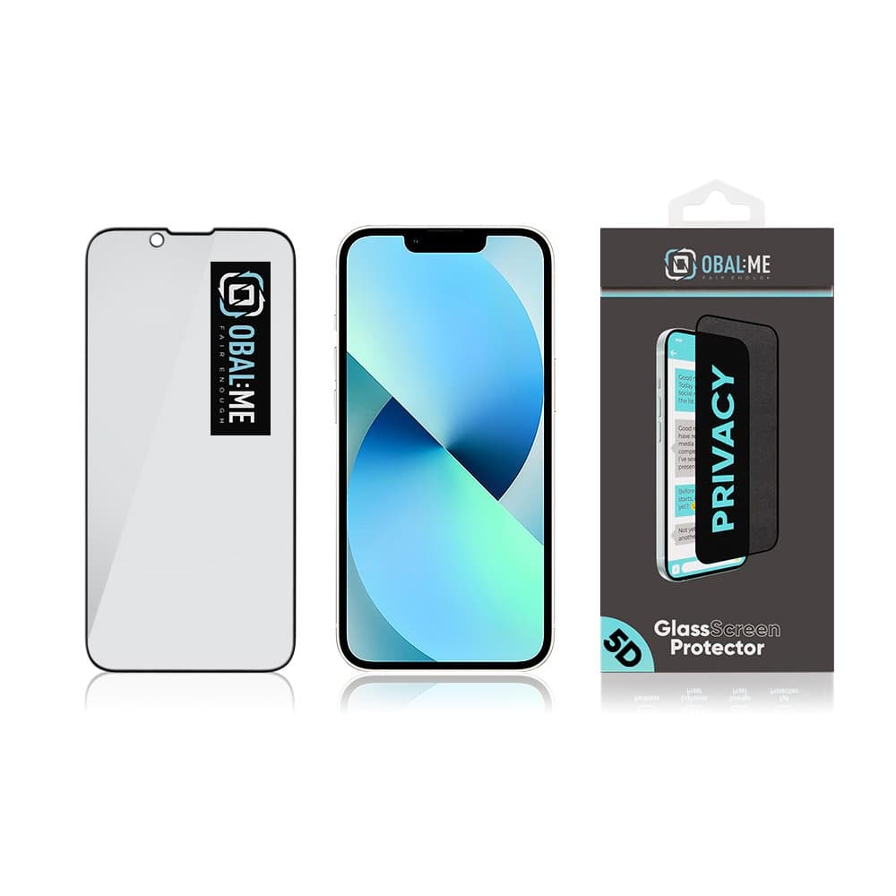 OBAL:ME Privacy 5D Tvrzené Sklo pro Apple iPhone 13 Mini Black - náhled 4