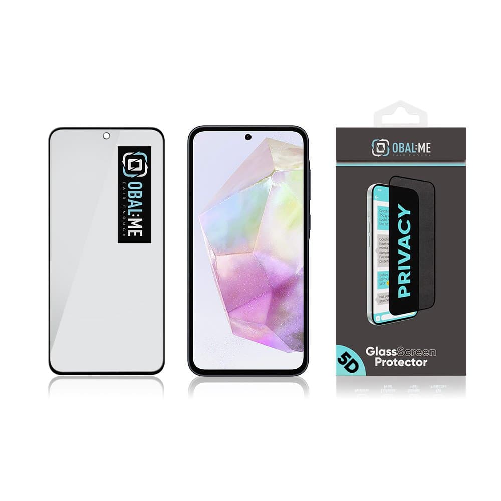 OBAL:ME Privacy 5D Tvrzené Sklo pro Samsung Galaxy A35 5G Black - náhled 4