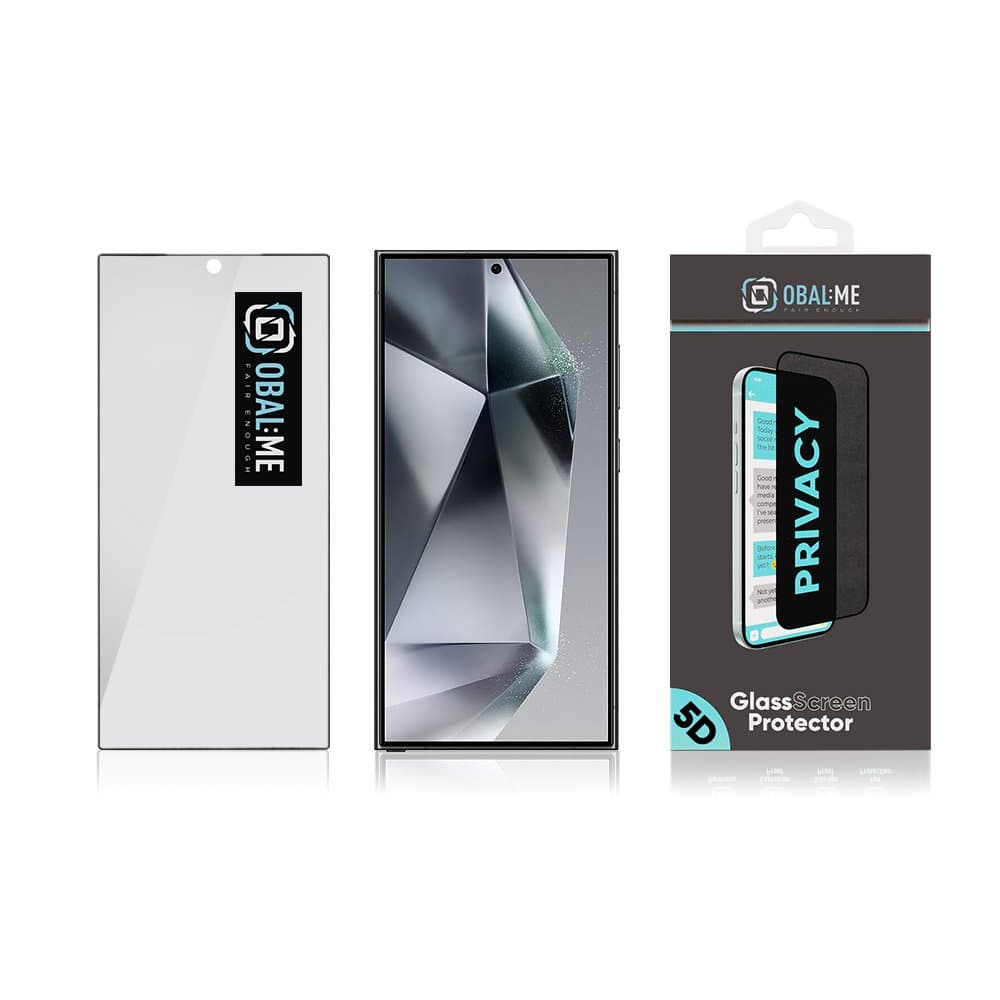 OBAL:ME Privacy 5D Tvrzené Sklo pro Samsung Galaxy S24 Ultra Black - náhled 4