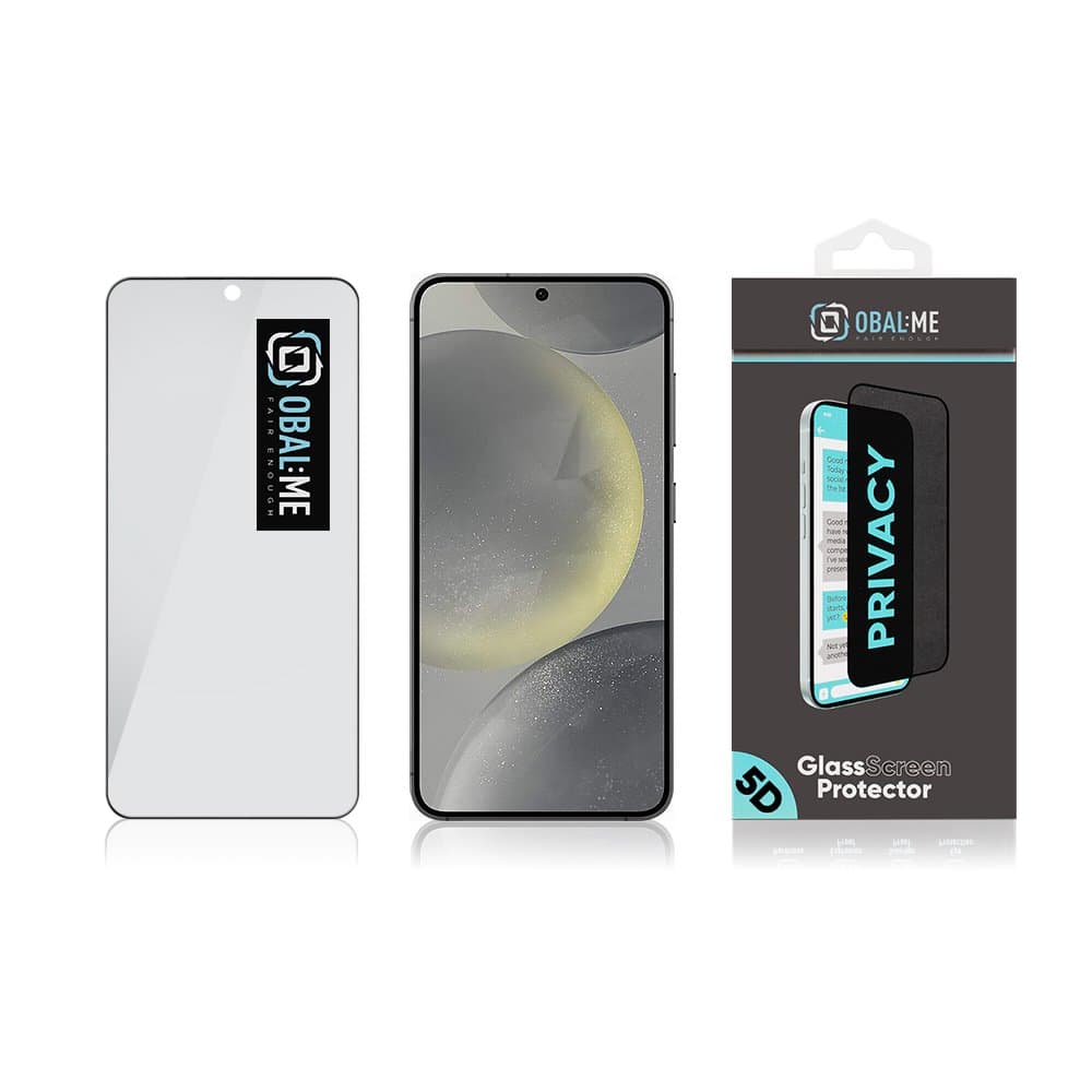 OBAL:ME Privacy 5D Tvrzené Sklo pro Samsung Galaxy S24 Black - náhled 4