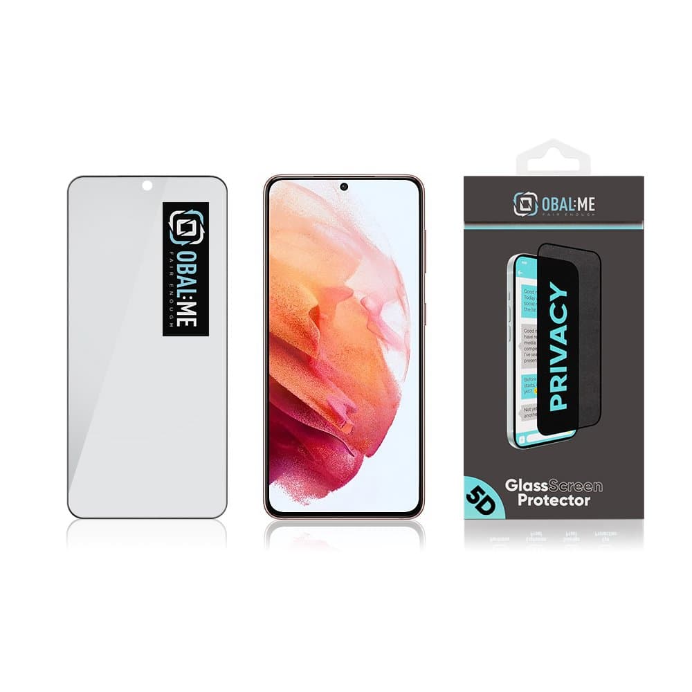OBAL:ME Privacy 5D Tvrzené Sklo pro Samsung Galaxy S21 Black - náhled 4