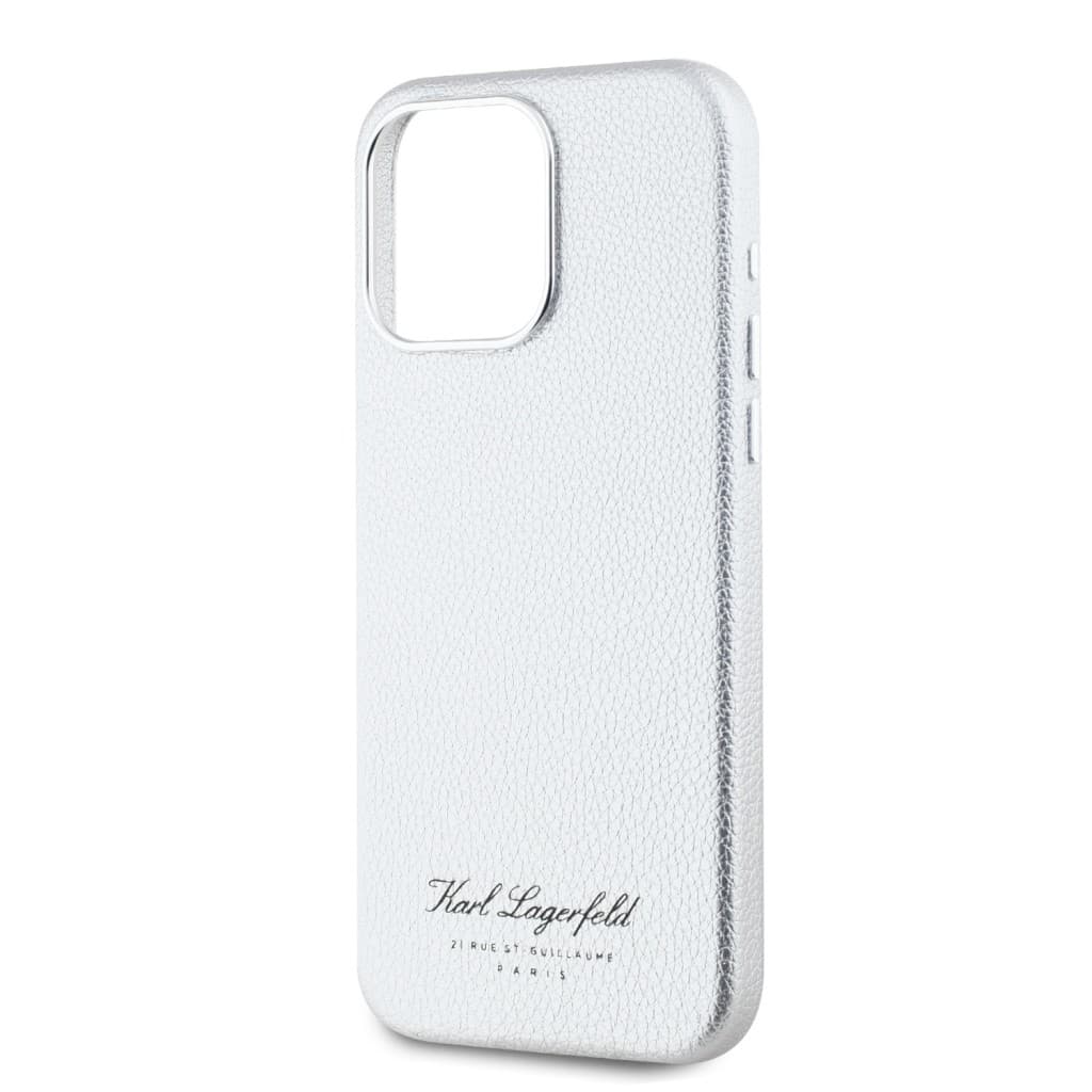 Zadní kryt Karl Lagerfeld Grained PU Hotel RSG pro iPhone 15 Pro Max Grey - náhled 4