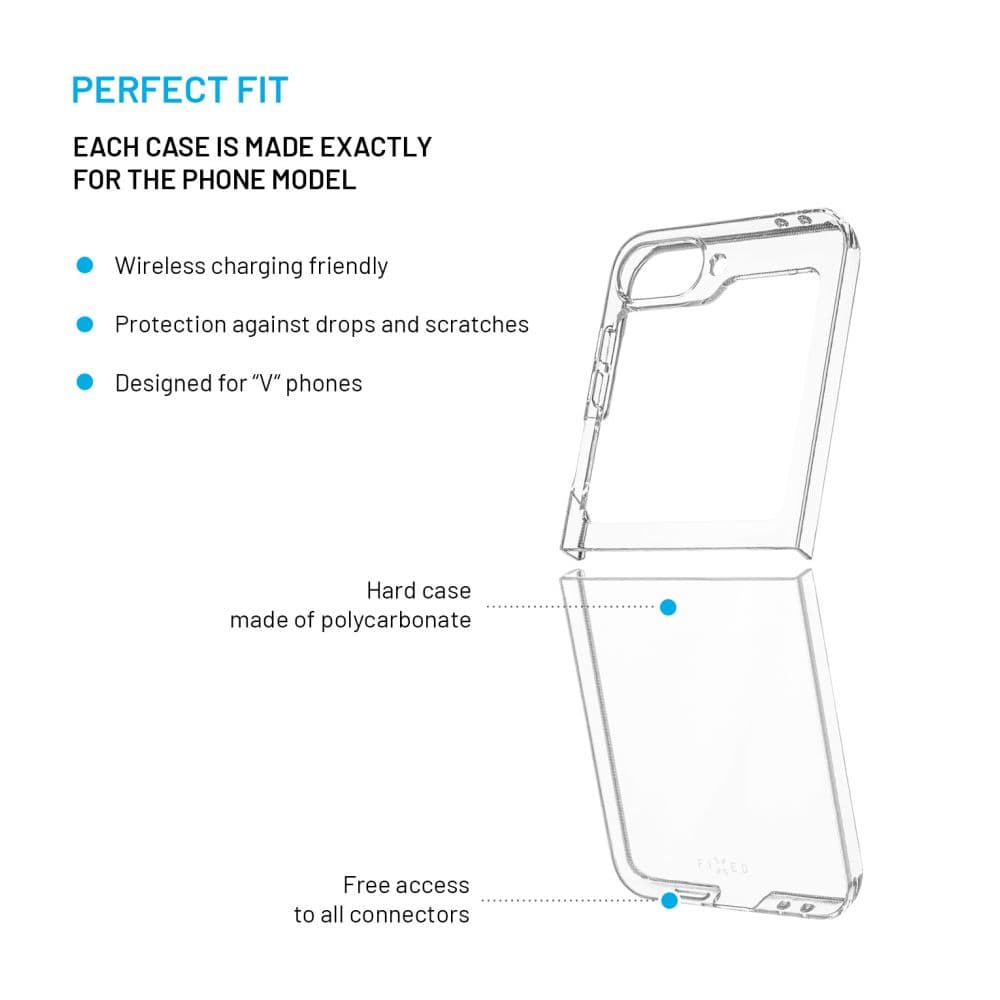 Ochranné pouzdro FIXED Pure pro Samsung Galaxy Z Flip 6, čiré - náhled 4