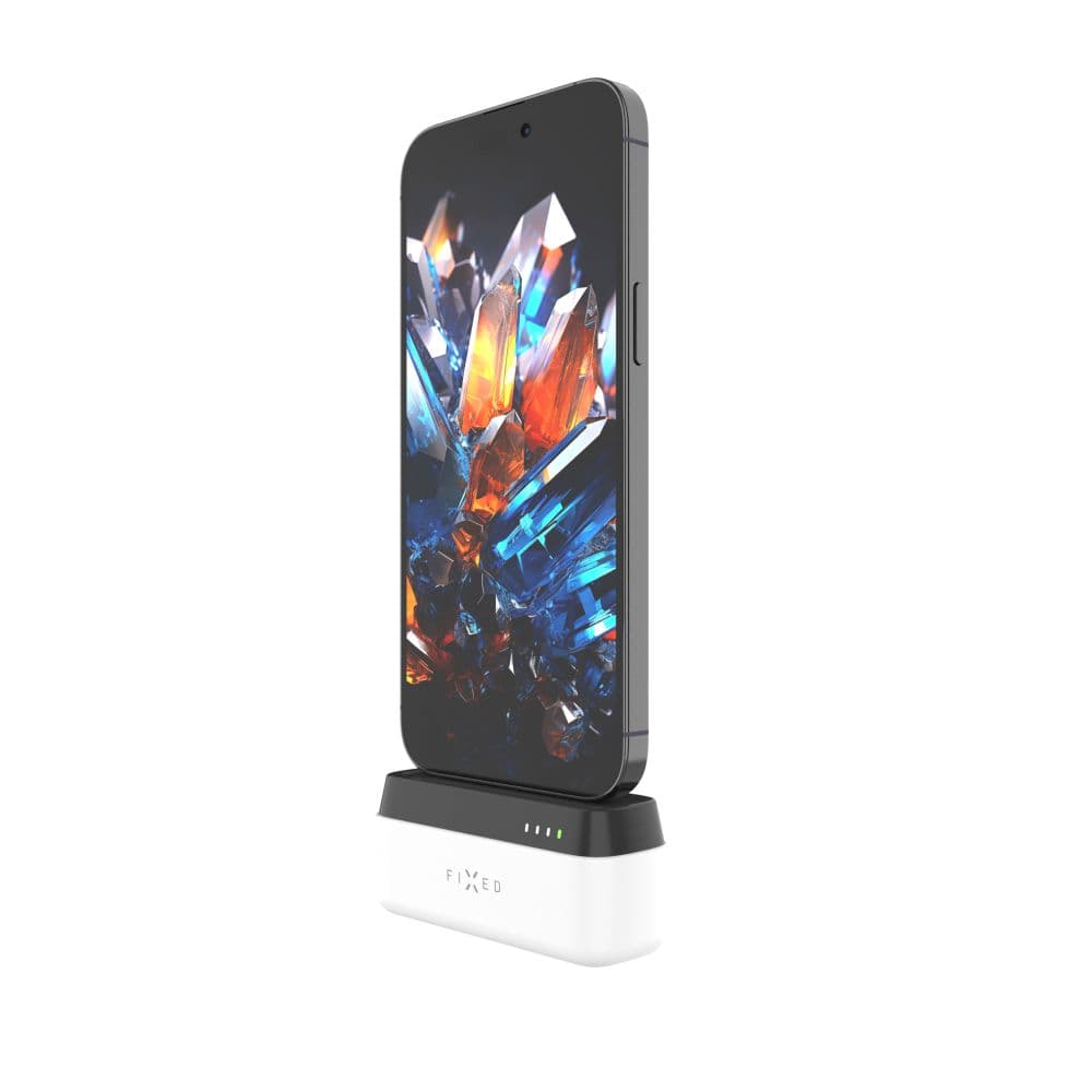 Powerbanka FIXED Zen 5 Plug-in s výstupem PD 20W, 5 000 mAh, bílá - náhled 4