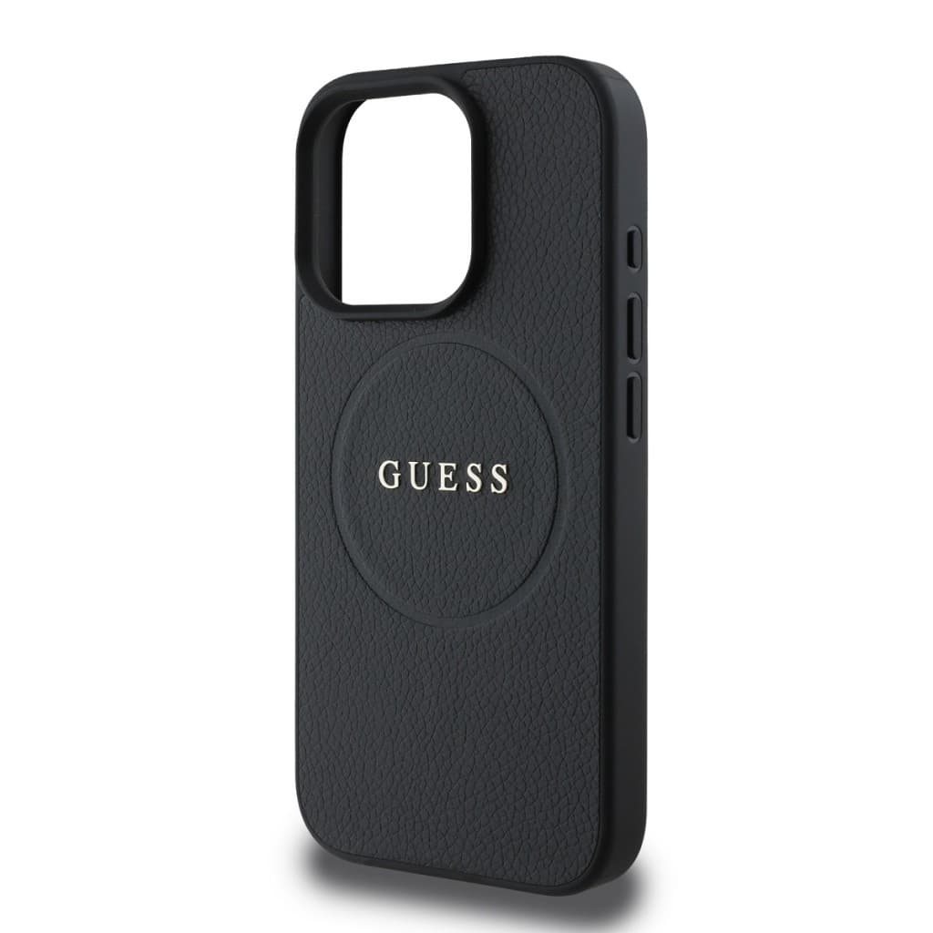 Zadní kryt Guess PU Grained Classic Logo MagSafe pro iPhone 16 Pro Black - náhled 4