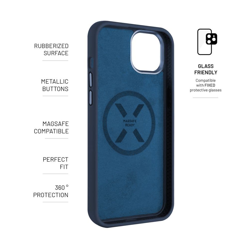 Zadní kryt FIXED MagFlow s podporou MagSafe pro Apple iPhone 16, modrý - náhled 4