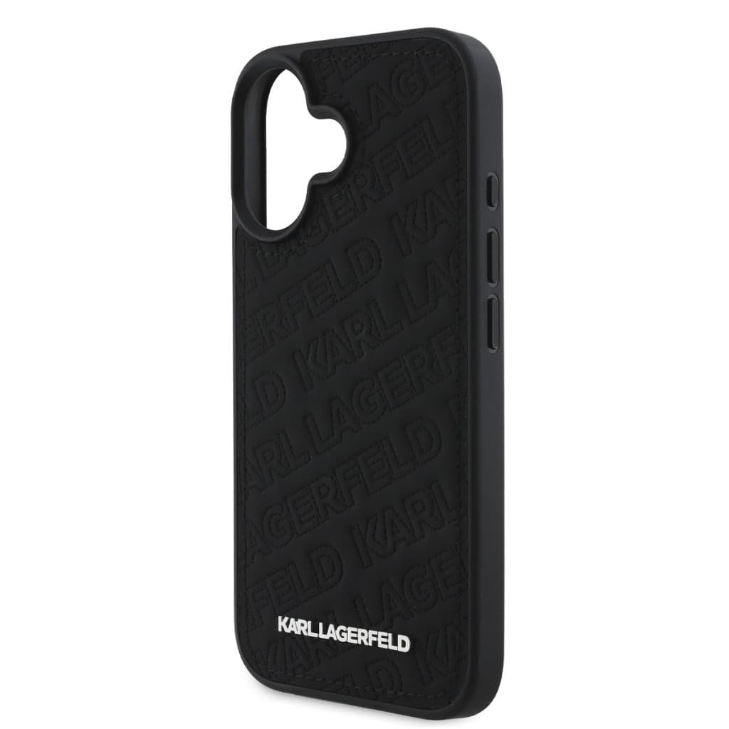 Zadní kryt Karl Lagerfeld PU Quilted Pattern pro iPhone 16 Black - náhled 4