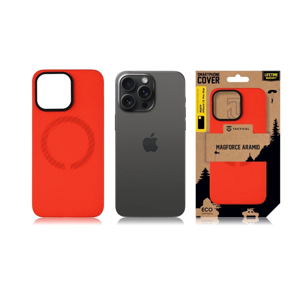 Zadní kryt Tactical MagForce Aramid Bloody Mary Limited Edition pro Apple iPhone 15 Pro Max - náhled 4