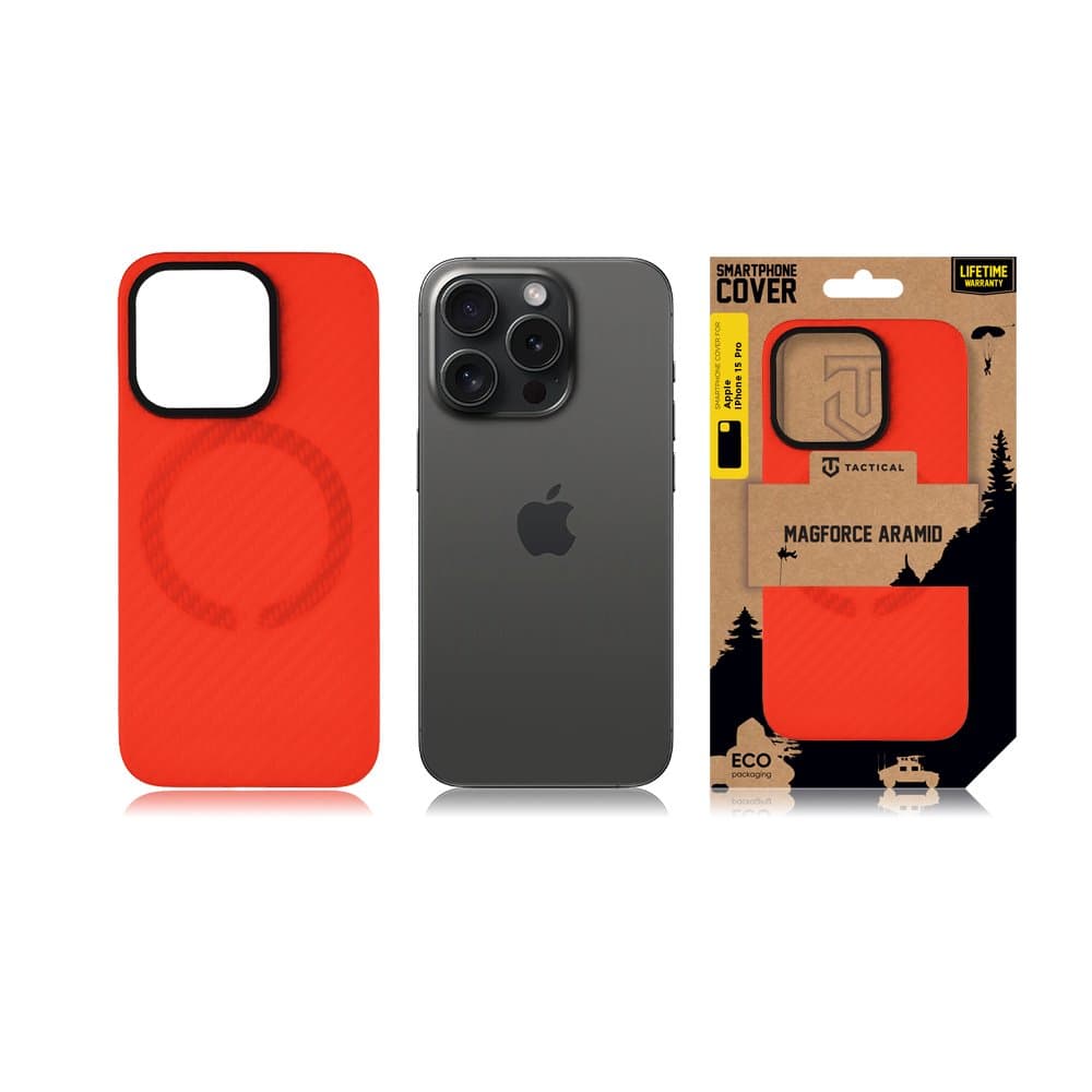 Zadní kryt Tactical MagForce Aramid Bloody Mary Limited Edition pro Apple iPhone 15 Pro - náhled 4