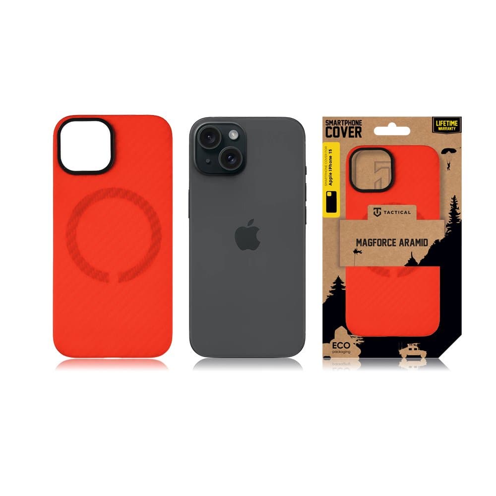 Zadní kryt Tactical MagForce Aramid Bloody Mary Limited Edition pro Apple iPhone 15 - náhled 4