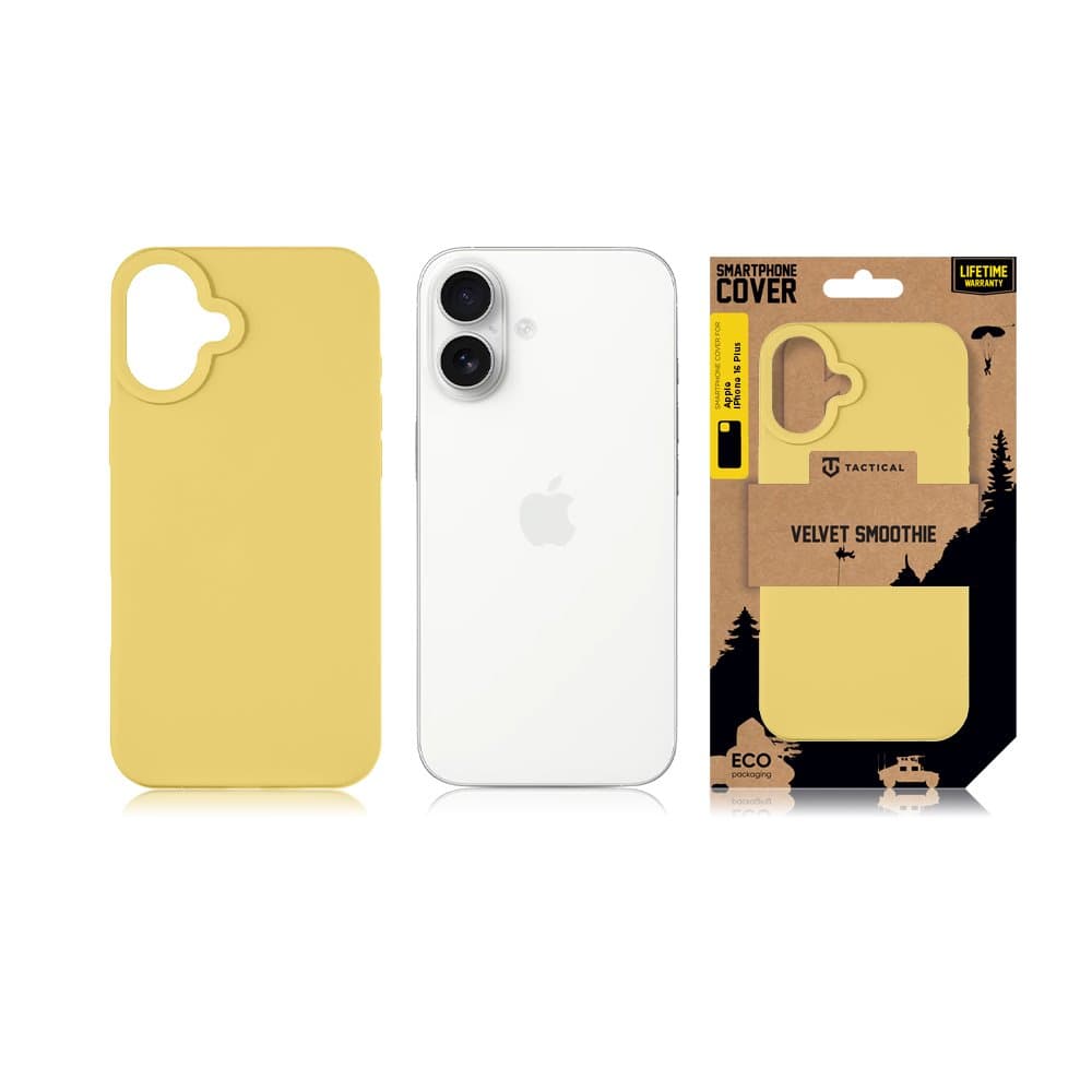 Zadní kryt Tactical Velvet Smoothie pro Apple iPhone 16 Plus Banana - náhled 4
