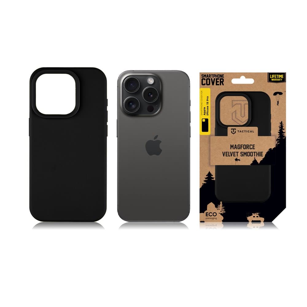Zadní kryt Tactical MagForce Velvet Smoothie pro Apple iPhone 15 Pro Asphalt - náhled 4