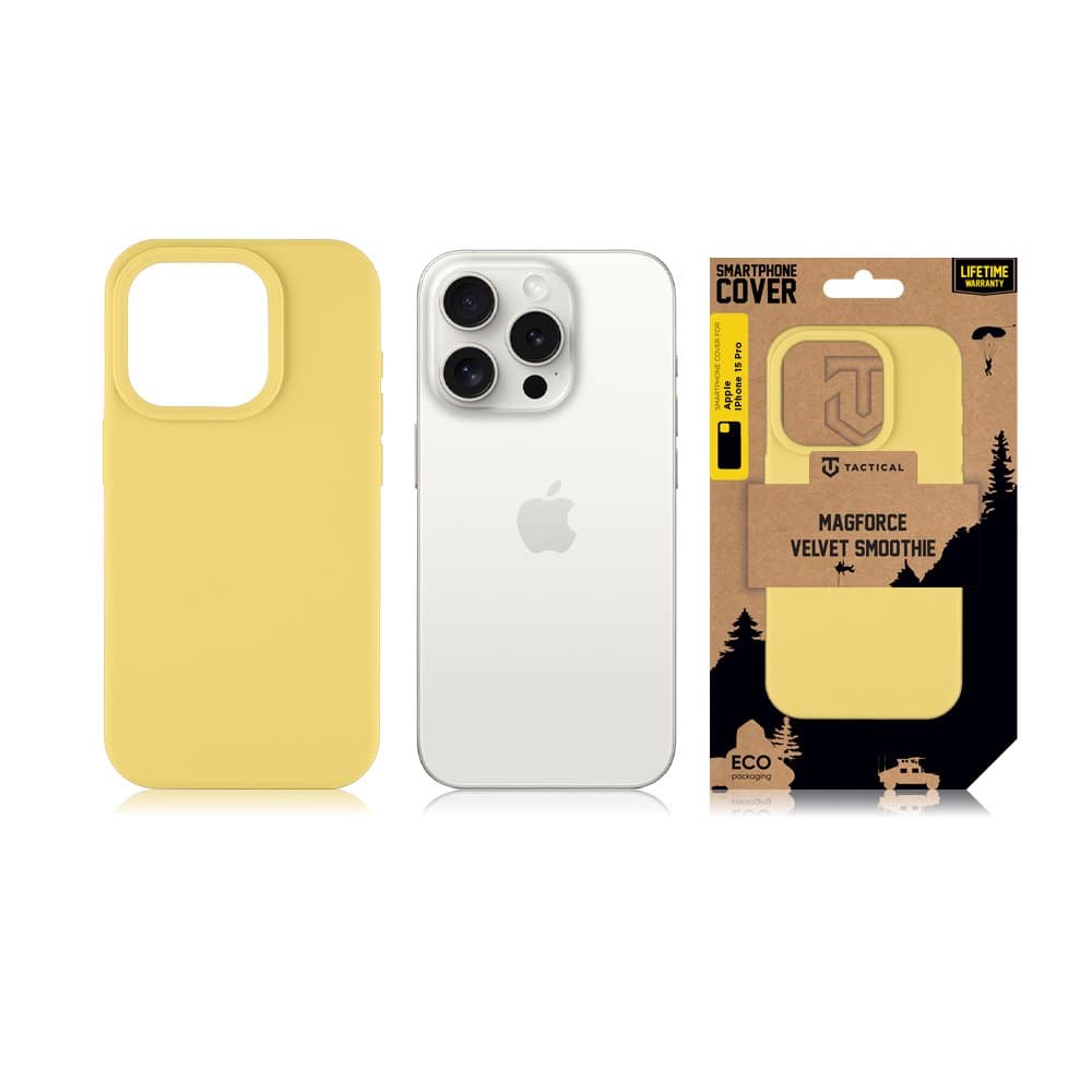Zadní kryt Tactical MagForce Velvet Smoothie pro Apple iPhone 15 Pro Banana - náhled 4