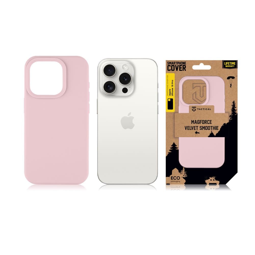 Zadní kryt Tactical MagForce Velvet Smoothie pro Apple iPhone 15 Pro Pink Panther - náhled 4