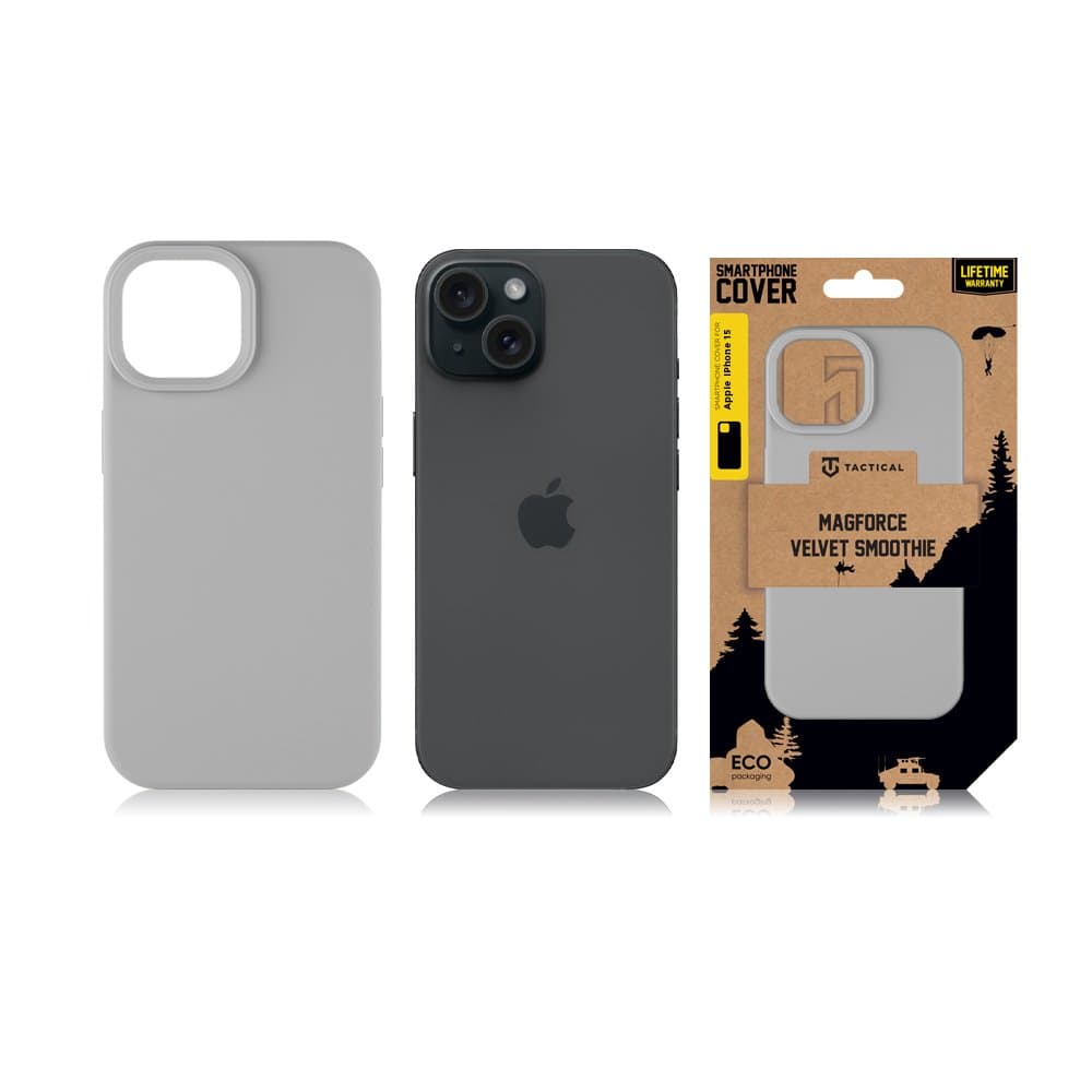 Zadní kryt Tactical MagForce Velvet Smoothie pro Apple iPhone 15 Foggy - náhled 4