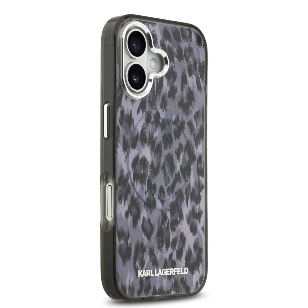 Zadní kryt Karl Lagerfeld IML Leopard MagSafe pro iPhone 17 Grey - náhled 4