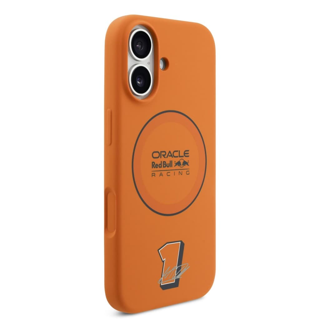 Zadní kryt Red Bull Silicone Blue Ring MagSafe pro iPhone 17 Orange - náhled 4