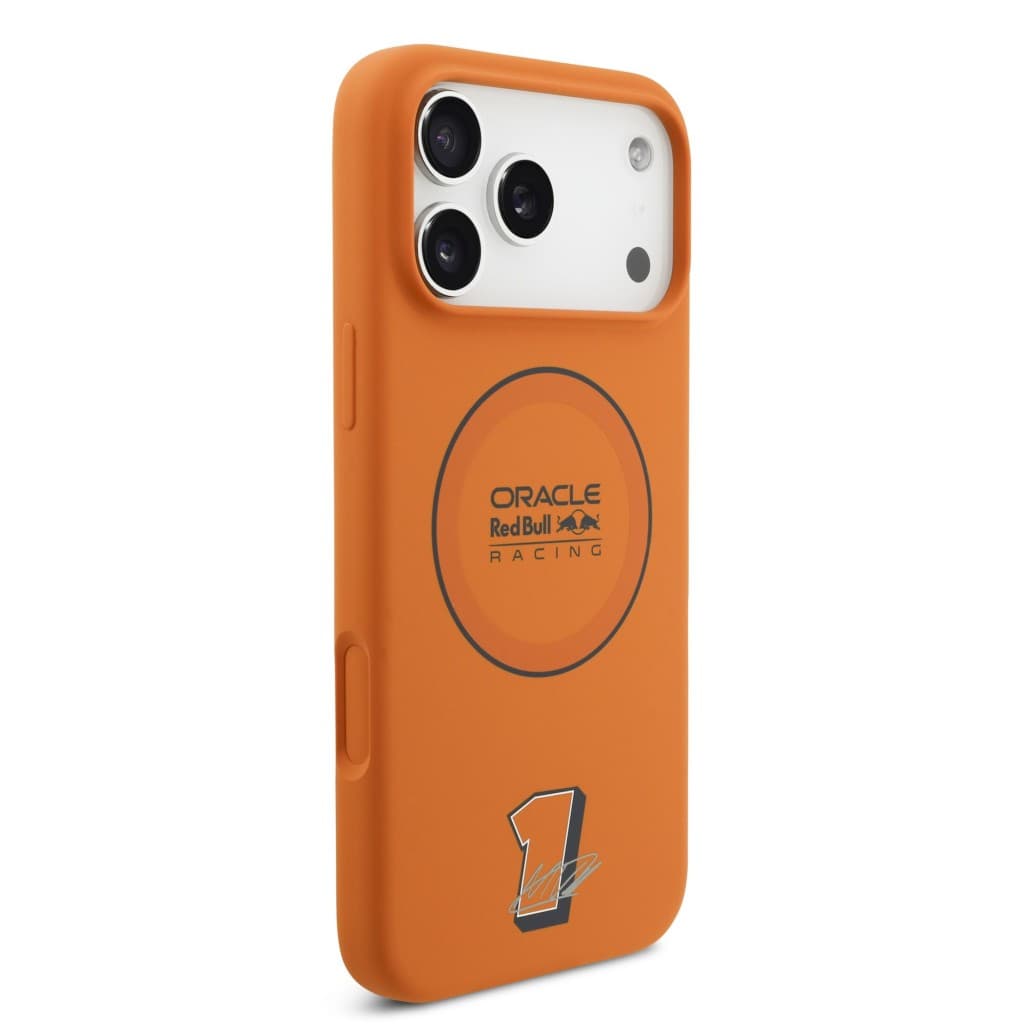 Zadní kryt Red Bull Silicone Blue Ring MagSafe pro iPhone 17 Pro Max Orange - náhled 4