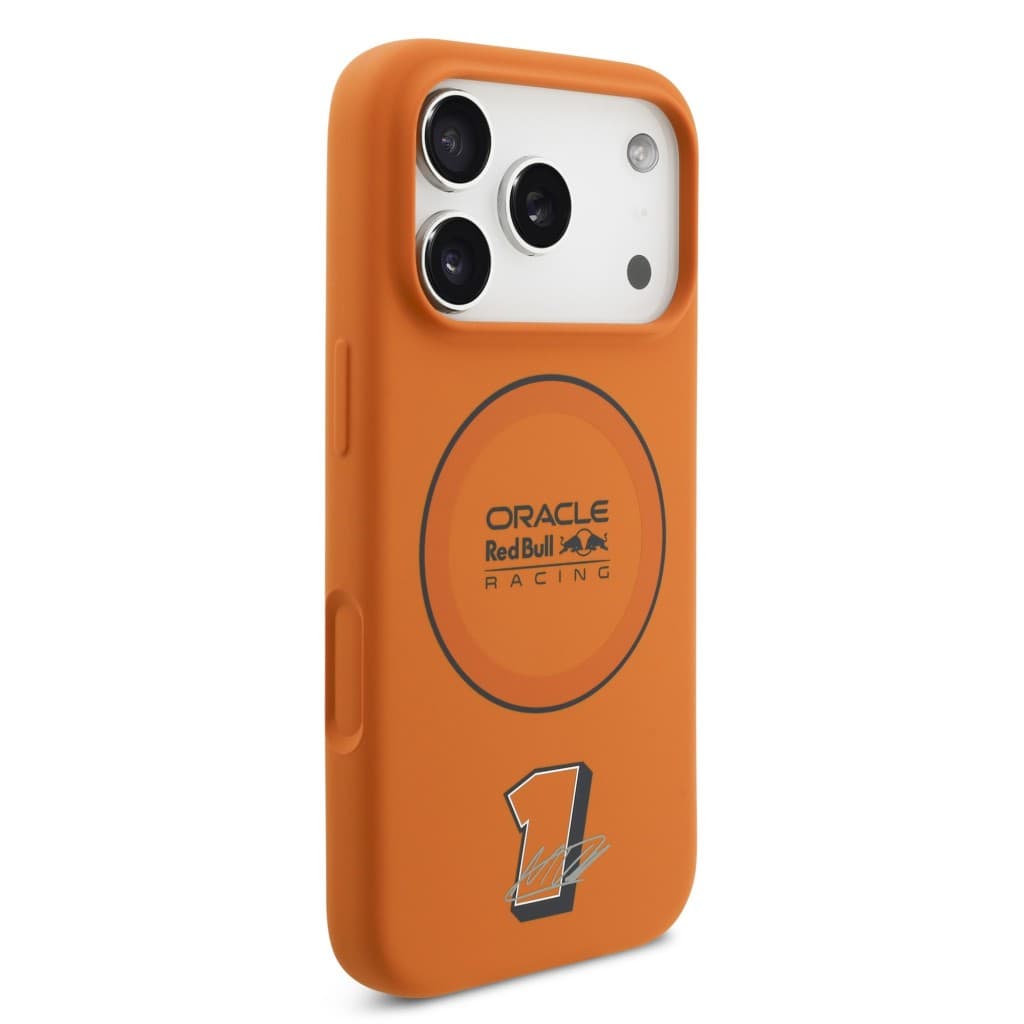 Zadní kryt Red Bull Silicone Blue Ring MagSafe pro iPhone 17 Pro Orange - náhled 4
