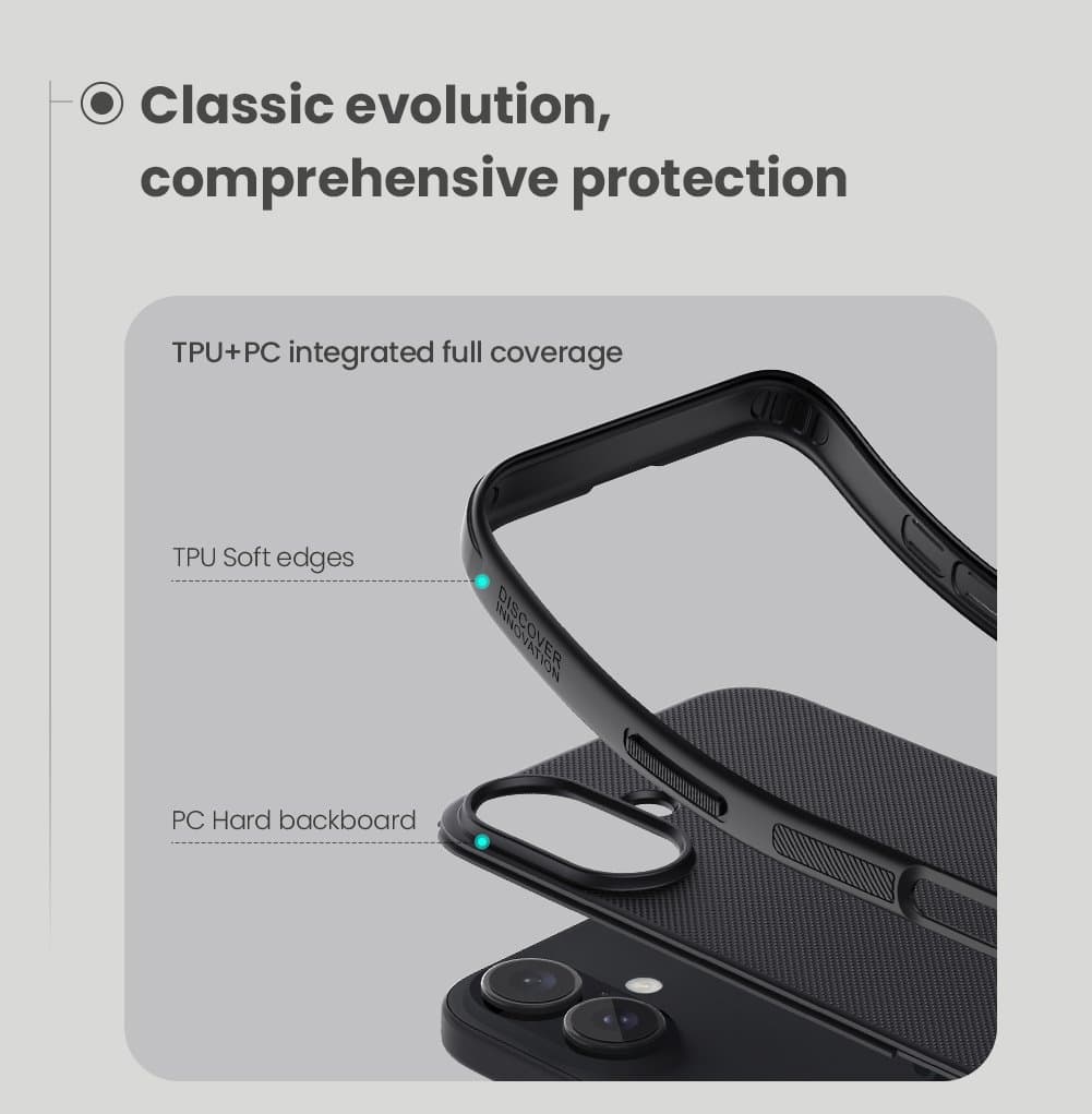 Zadní kryt Nillkin Super Frosted PRO pro Apple iPhone 16 Black - náhled 4