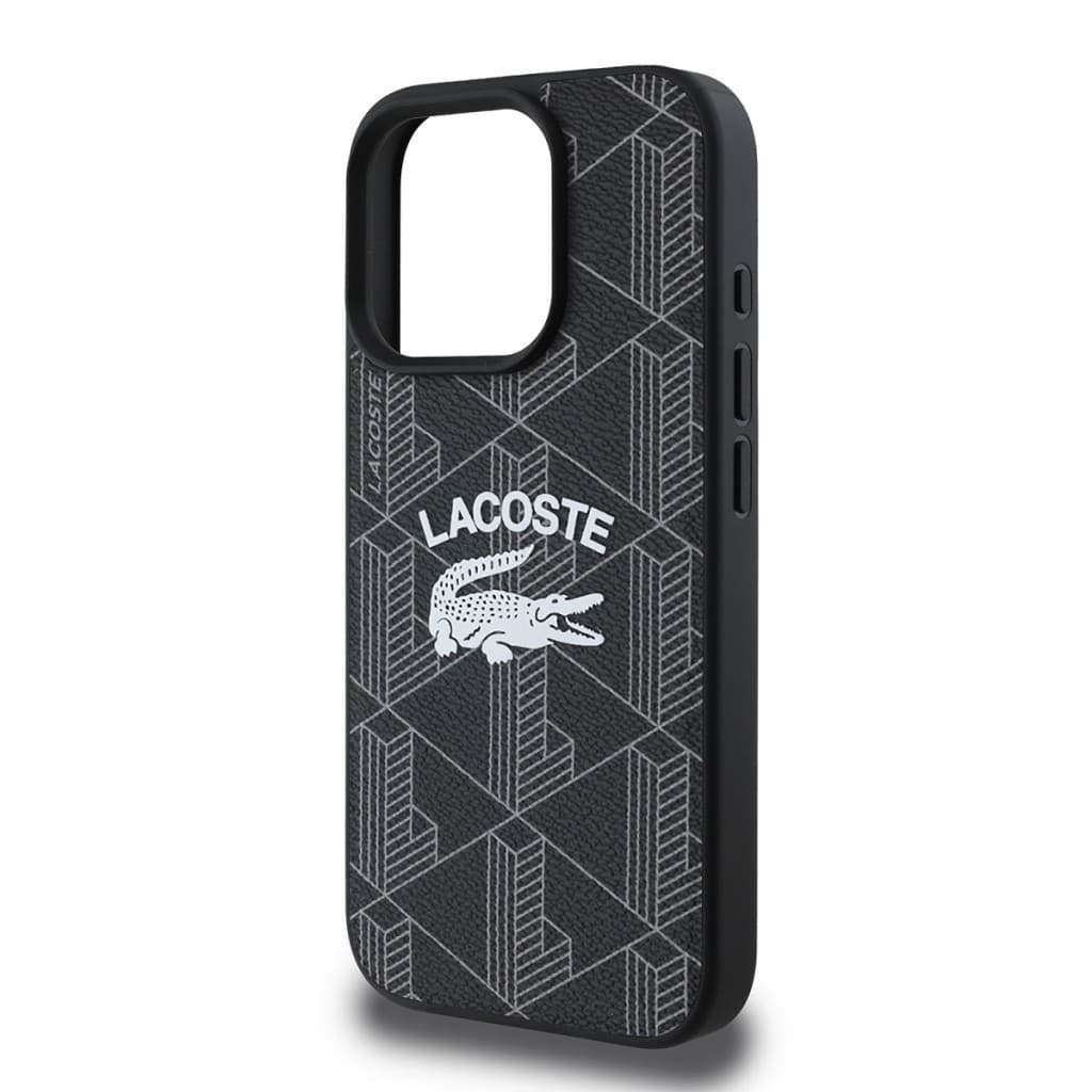 Zadní kryt Lacoste Blend Monogram MagSafe pro iPhone 16 Pro Black - náhled 4
