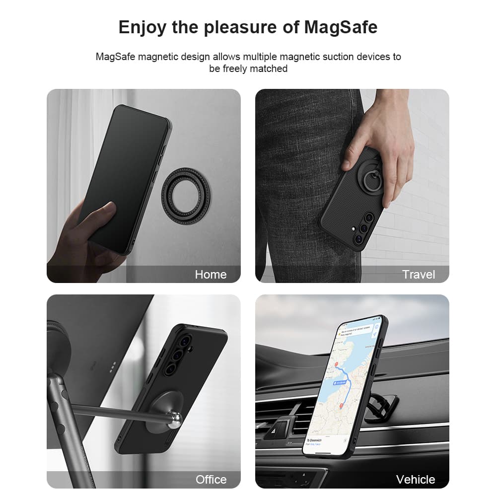 Zadní kryt Nillkin Super Frosted PRO Magnetic pro Samsung S24 FE černý - náhled 4