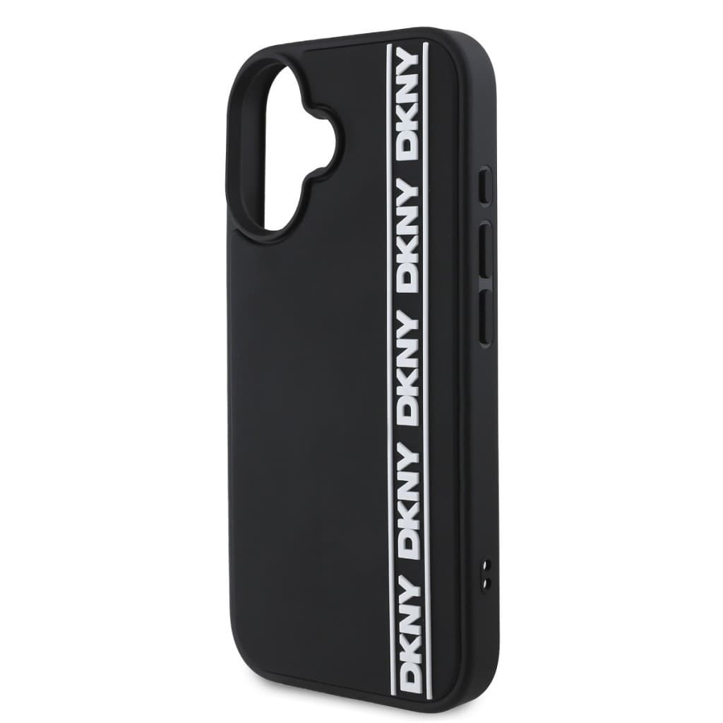 Zadní kryt DKNY 3D Rubber Repeat Logo Line pro iPhone 16 Black - náhled 4