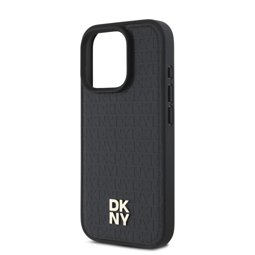 Zadní kryt DKNY PU Leather Repeat Pattern Stack Logo MagSafe pro iPhone 16 Pro Max Black - náhled 4