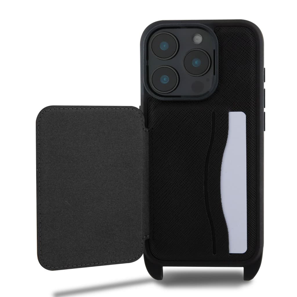 Zadní kryt Karl Lagerfeld Saffiano Crossbody Popruh Karl and Choupette pro iPhone 16 Pro Black - náhled 4