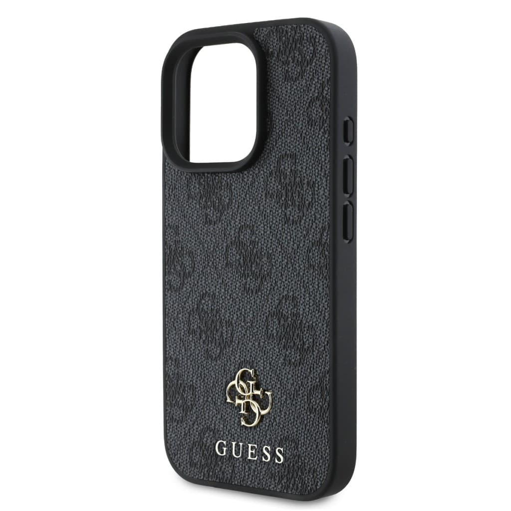 Zadní kryt Guess PU 4G Small Metal Logo MagSafe pro iPhone 16 Pro Max Grey - náhled 4