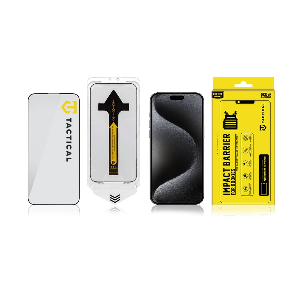 Ochrana displeje Tactical Impact Barrier for Rookies pro Apple iPhone 15 Pro Max - náhled 4