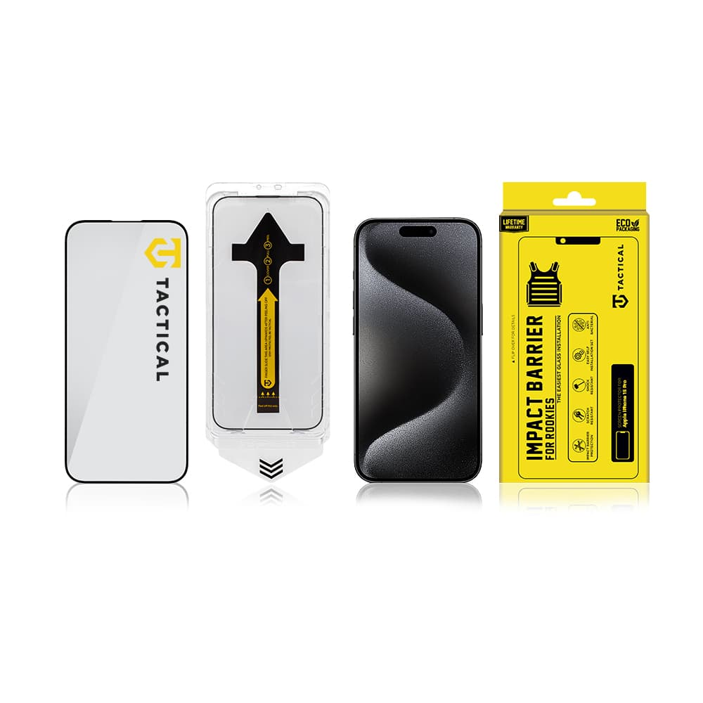 Ochrana displeje Tactical Impact Barrier for Rookies pro Apple iPhone 15 Pro - náhled 4