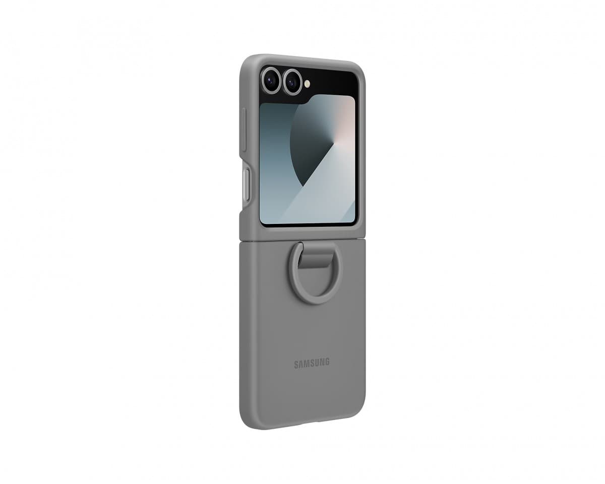 Zadní kryt EF-PF741TJE Samsung Silikonový s Kroužkem pro Galaxy Z Flip 6 Gray - náhled 4