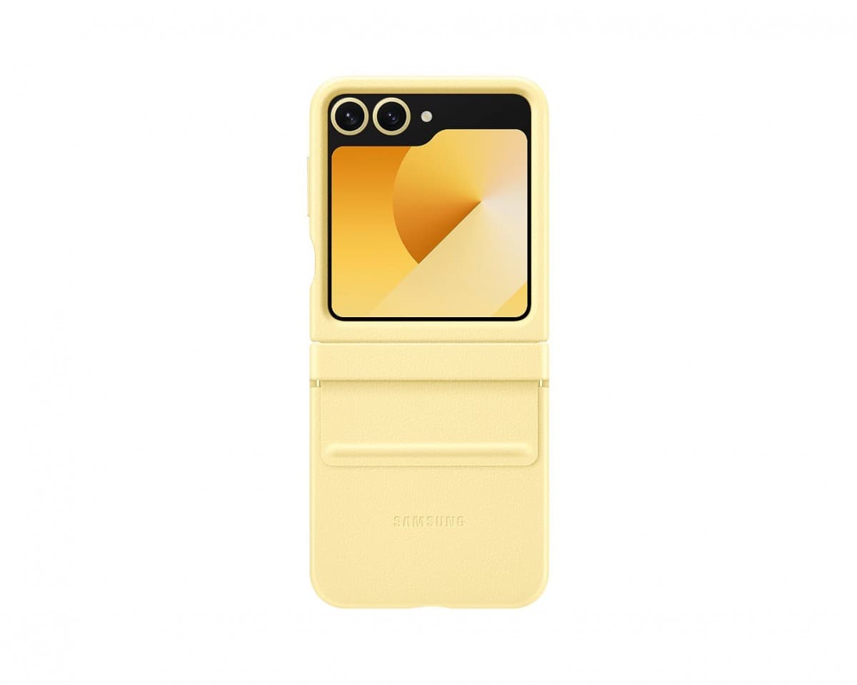 Zadní kryt EF-VF741PYE Samsung KindSuit pro Galaxy Z Flip 6 Yellow - náhled 4