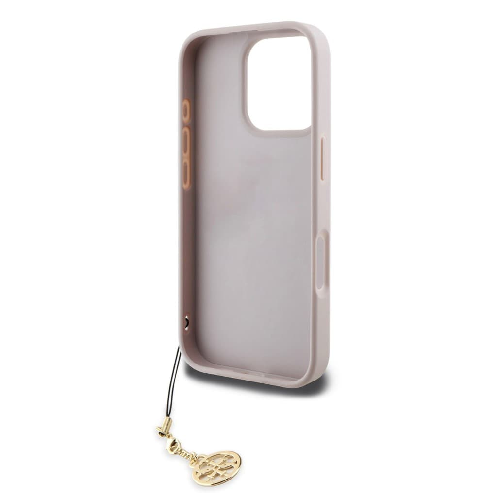 Zadní kryt Guess 4G Charm pro iPhone 16 Pro Tone on Tone Pink - náhled 4