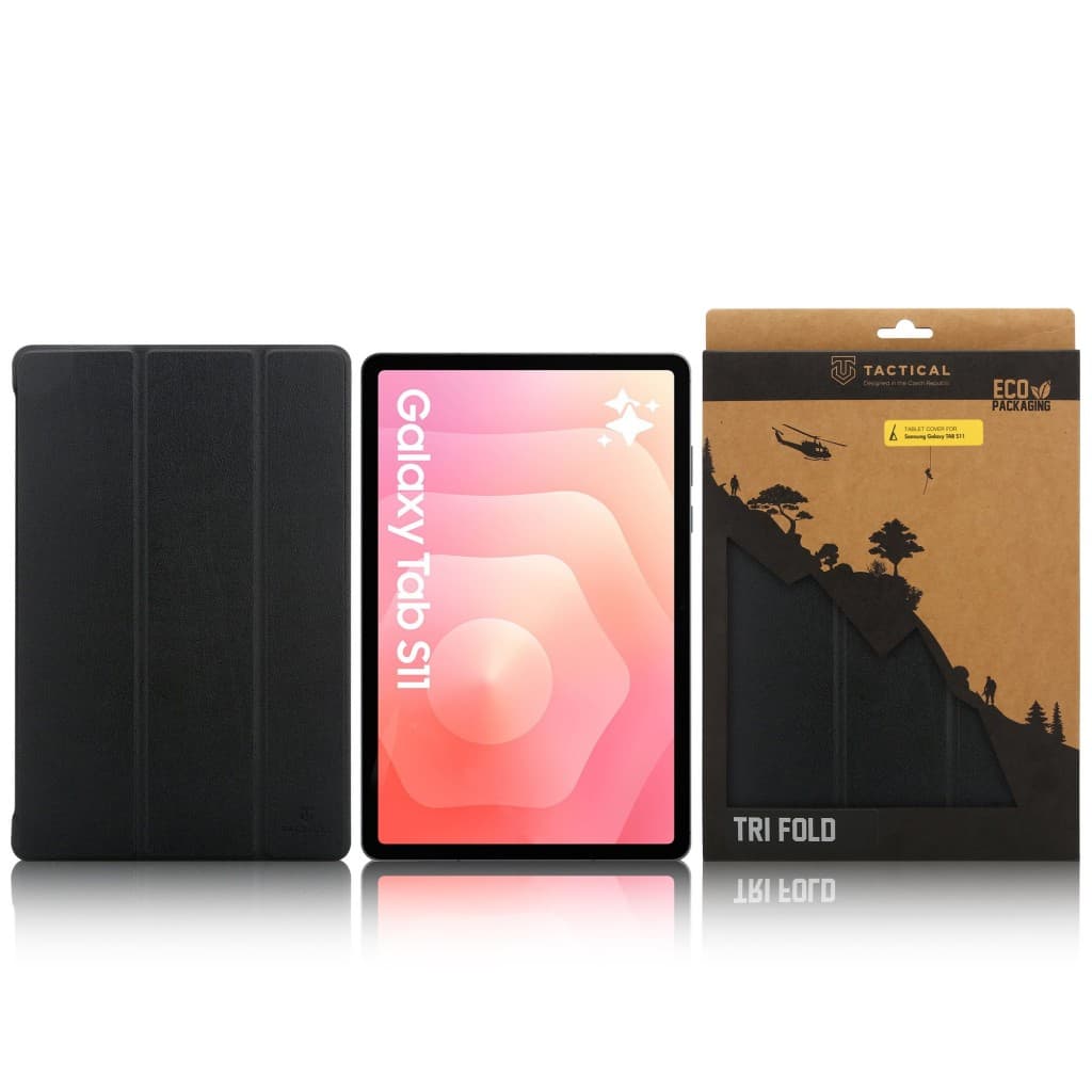 Pouzdro Tactical Book Tri Fold pro Samsung Galaxy TAB S11 Black - náhled 4