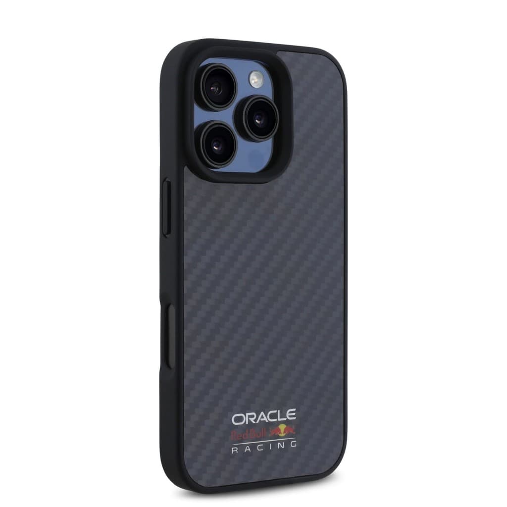 Zadní kryt Red Bull Carbon Shiny Logo MagSafe pro iPhone 16 Pro Max Black - náhled 4