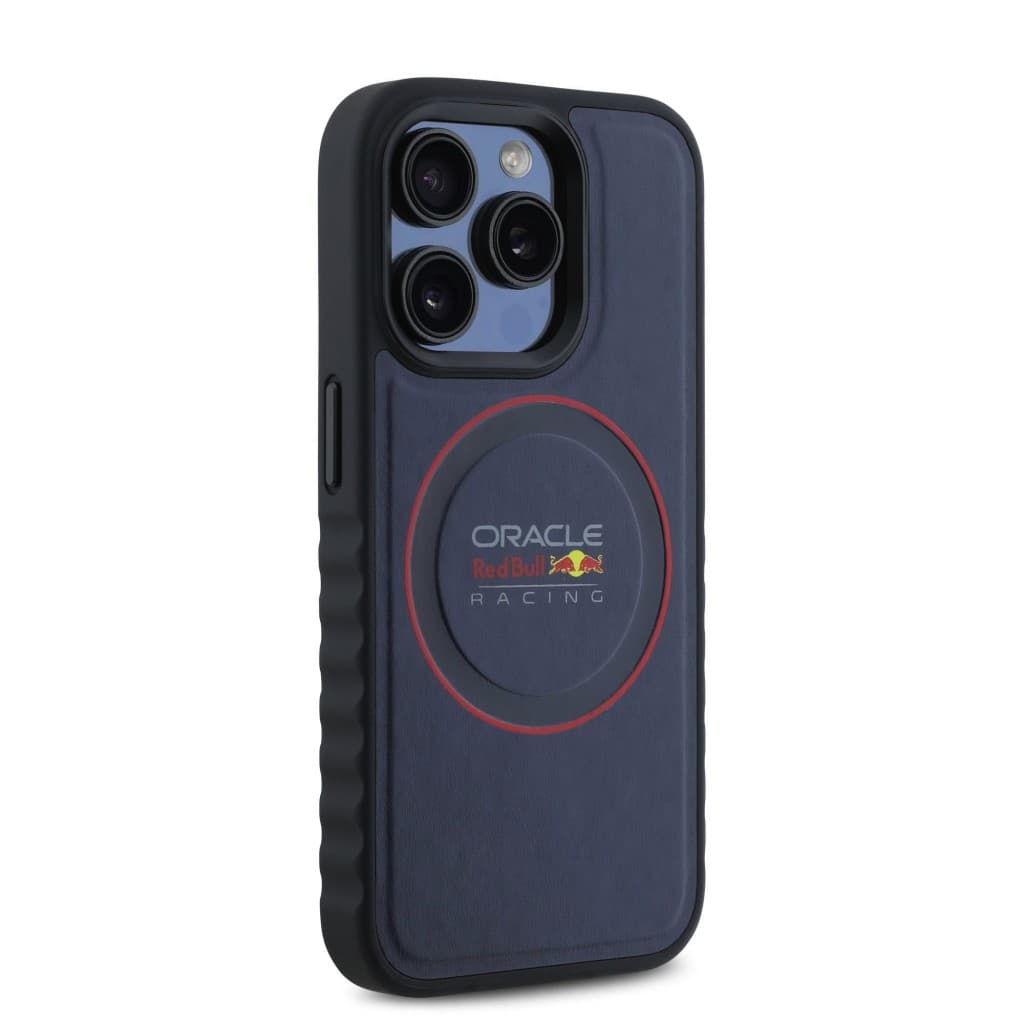 Zadní kryt Red Bull PU Leahter Red Ring MagSafe pro iPhone 15 Pro Max Navy - náhled 4