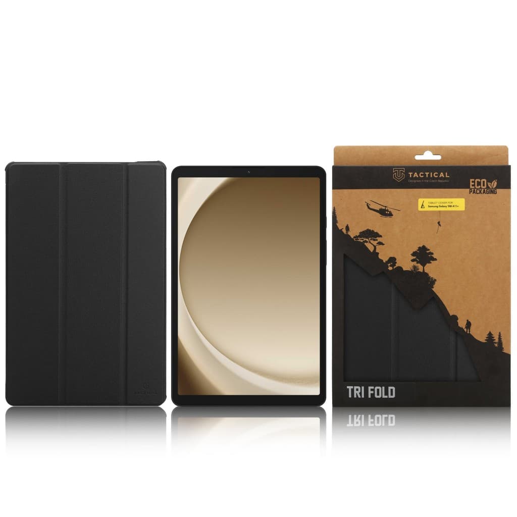 Pouzdro Tactical Book Tri Fold pro Samsung Galaxy TAB A11+ Black - náhled 4