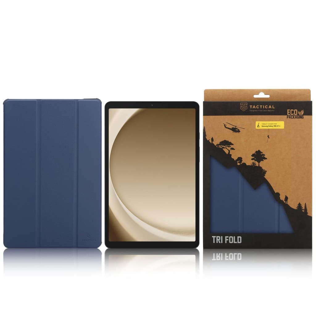 Pouzdro Tactical Book Tri Fold pro Samsung Galaxy TAB A11+ Blue - náhled 4
